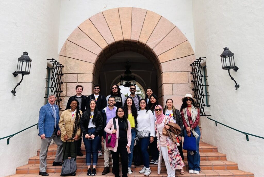 A group of YLAI participants pose at San Diego State University